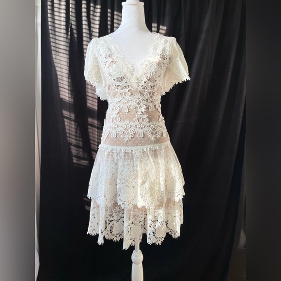 Bronx and Banco white lace Beverly dress. Size XS - Picture 12 of 16